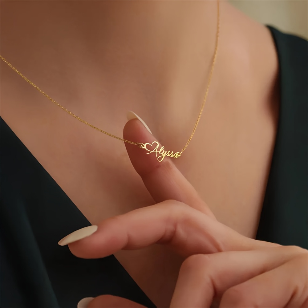 Custom Name Love Heart Necklac - Birth Flower Necklace review and price